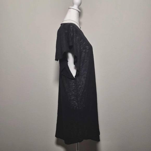 Billabong Out For Waves Sheer Coastal Cover Up Burnout Knit Fluttery Tunic Top L - Picture 5 of 14